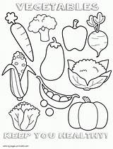 Coloring Food Healthy Pages Printable Foods Vegetables Unhealthy Drawing Kids Sheets Colouring Print Vegetable Preschool Sheet Cute Fruit Albanysinsanity Without sketch template
