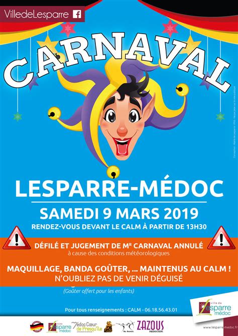 carnaval  portail officiel de la ville de lesparre medoc