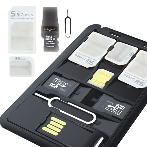 Simcases Slim Sim Card Holder Case And Microsd Card Storage 1 Usb