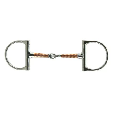 pro copper wire wrapped dee ring bit eaglewood equestrian supplies