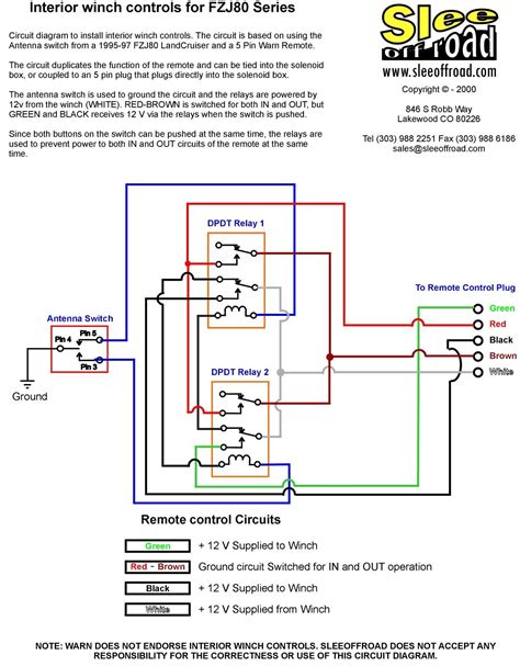 awesome  volt relay wiring diagram warn winch diagram relay