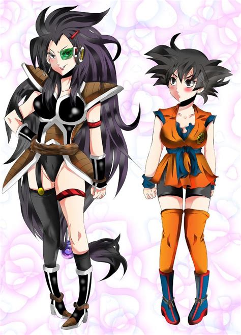 Radditz And Goku Female Dragon Character Portraits Female Goku
