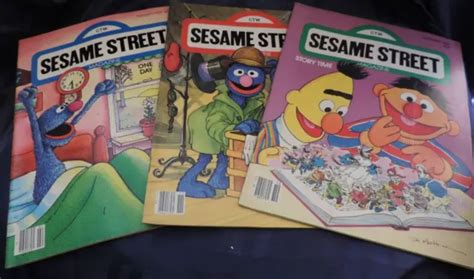 sesame street magazine  story time   day  picclick