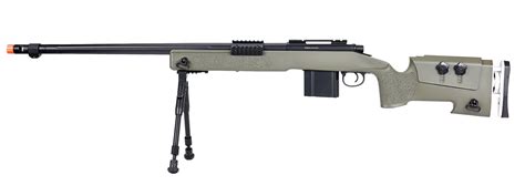 well mb4417 m40a3 bolt action airsoft sniper rifle w bipod option