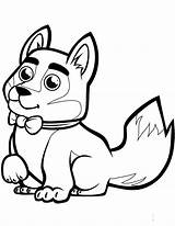 Husky Coloring Pages Cute Baby Printable Adorable Kids Siberian sketch template
