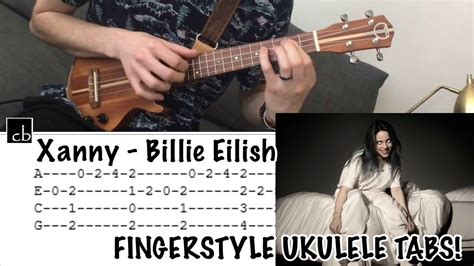 xanny billie eilish fingerstyle ukulele tutorial youtube