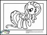 Coloring Pages Fluttershy Pony Little Friendship Magic Twilight Colors Hair Library Printable Clipart Body Pick Comments sketch template