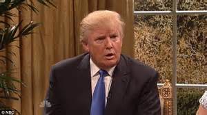 donald trumps appearance  snl  ratings   years daily mail
