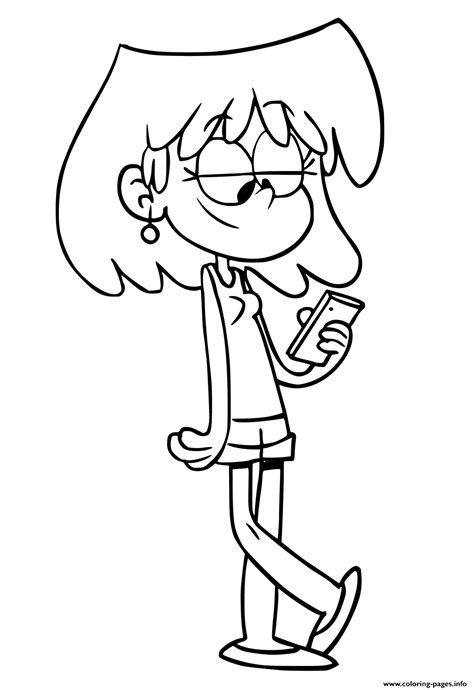 lori loud house pages coloring pages