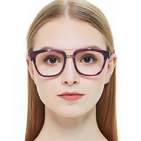 Occi Chiari Womens Aviator Fashion Non Prescription Eyeglasses Frame