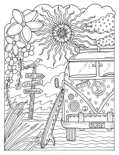 instant  sun summer coloring page adult coloring
