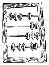 Abacus Stock Illustration Perysty Drawing Depositphotos Vector Getdrawings sketch template