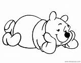 Pooh Winnie Disneyclips Misc Coloring Pages Cute Funstuff sketch template