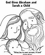 Abraham Sarah Coloring Bible Pages Baby Printable Sunday Crafts School Kids Preschool Drawing Story Lot Isaac Colouring Toddler Color Sheets sketch template