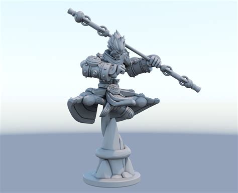 wukong 3d print model from league of legends 3d model 3d printable