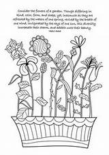 Pages Coloring Colouring Color Drawings Bahai Spiritual Spirituality Quotes Generosity sketch template