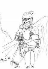 Clone Trooper Pages Coloring 501st Template Wars Star Sketches Arc sketch template