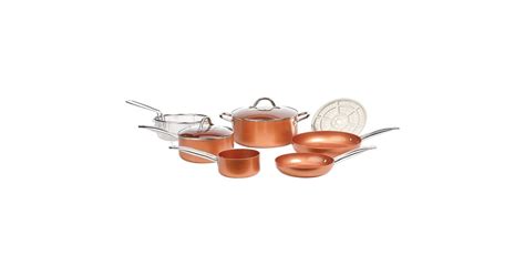 copper chef cookware  pc  pan set  cookware sets
