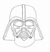 Vader Darth Coloring Mask Pages Kids sketch template