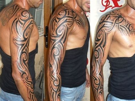 Half Sleeve Black Ink Tribal Tattoos For Men Fresh 2017 Tattoos