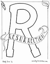 Resurrection Lazarus sketch template