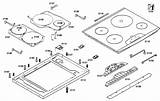 Thermador Parts Cooktop Assy Top Replacement sketch template