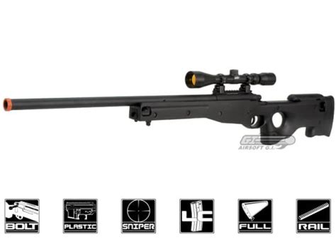 tac 9 industries mk96 awp bolt action spring sniper airsoft rifle black