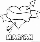 Marian Liefde Naam sketch template