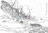 Titanic Sinking Colouring Pages Village Activity Explore sketch template