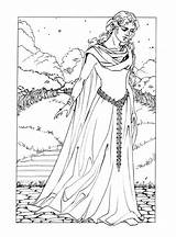Galadriel Coloring Pages Celeborn Colouring Sheets Lotr Visit sketch template