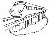 Coloring Monorail Pages Transportation Activities Printable Ws sketch template