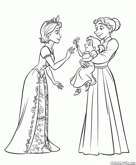 mother gothel coloring pages learny kids