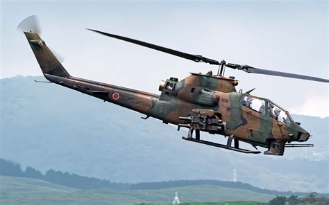 wallpapers bell ah  super cobra ah  american attack helicopter japan ground