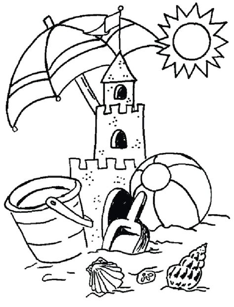 beach themed coloring pages  getdrawings