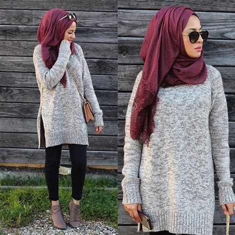 hijab fashion 2016 2017 chunky sweater hijab style hijab looks by sincerely maryam