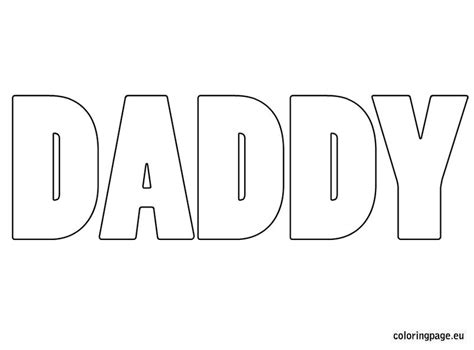 daddy coloring page coloring pages daddy color