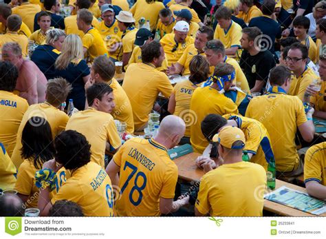 Swedish Football Fans On Euro 2012 Editorial Photo Image Of Kiev