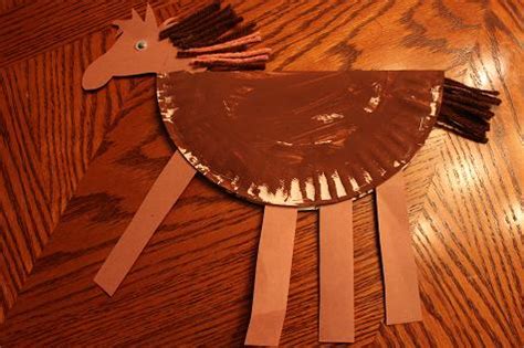 crafts   blog archive paper plate horse