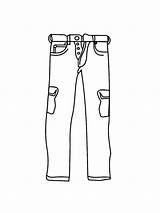 Jeans Coloring Pages Printable Crop sketch template