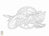 Logo Coloring Nba Pages Cavaliers Cleveland Printable Comments Kids sketch template
