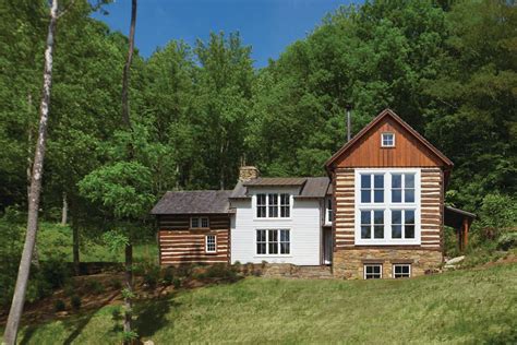 historic log cabin renovation   virginia countryside custom home magazine
