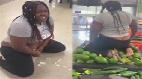 Watch This Woman On Drugs Twerk All Over The Vegetables At The Supermarket