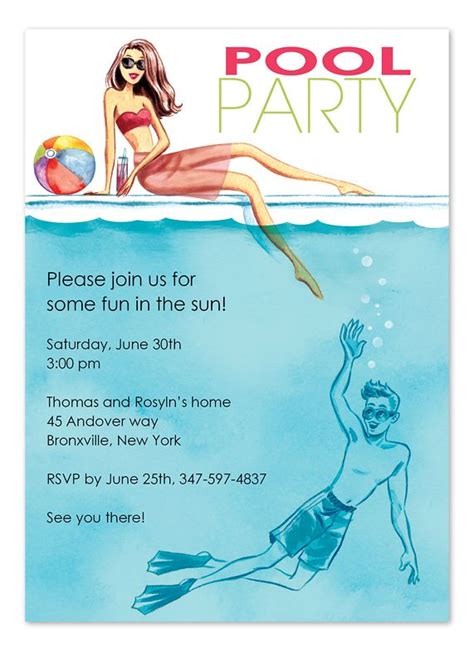 cool   pool  invitation consultants pool party invitations house pool party pool party