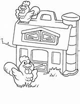 Little People Coloring Pages Fisher Price Fun Kids Popular sketch template