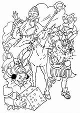 Kleurplaat Paard Sint sketch template