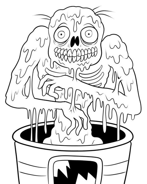 zombie coloring pages  kids scary coloring pages halloween coloring