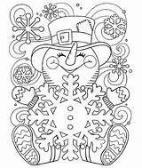 Coloring Pages Cute Snowman Christmas Sheets Winter Printable Toddlers Choose Board sketch template
