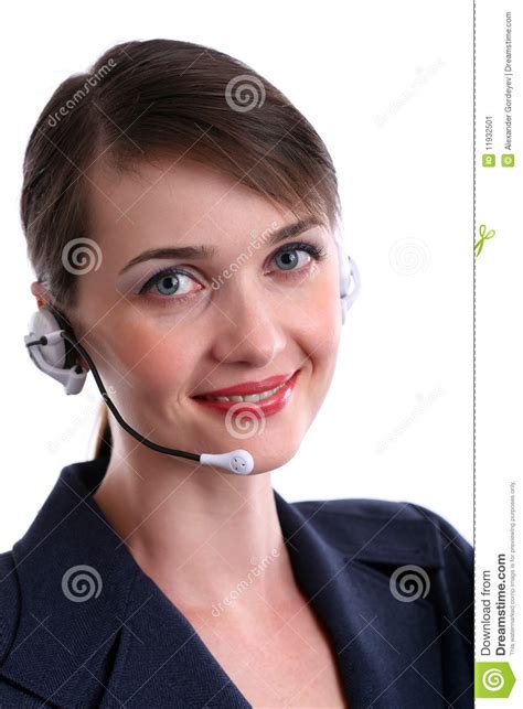 customer service agent stock image image  headphones