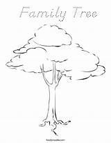 Coloring Pages Tree Family Library Clipart Line sketch template