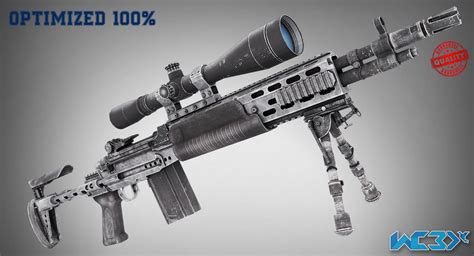 enhanced sniper rifle  model vr ar ready